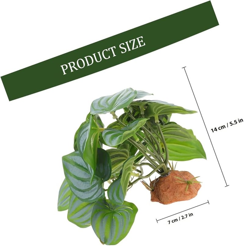 VICASKY Artificial Reptile Plants Terrarium Decor for Lizards Turtles Habitat - Image 2
